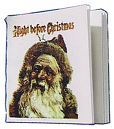 Dollhouse Miniature Night Before Christmas/Readable Book